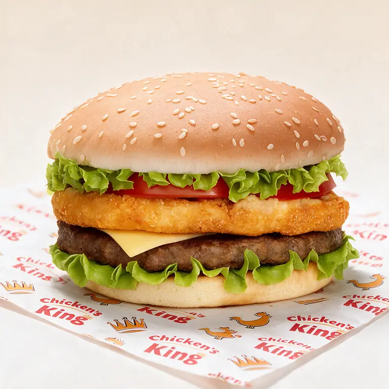 Chicken + Bœuf Burger
