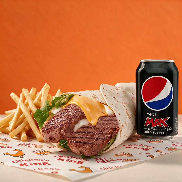 Menu Bœuf Steaks Wrap