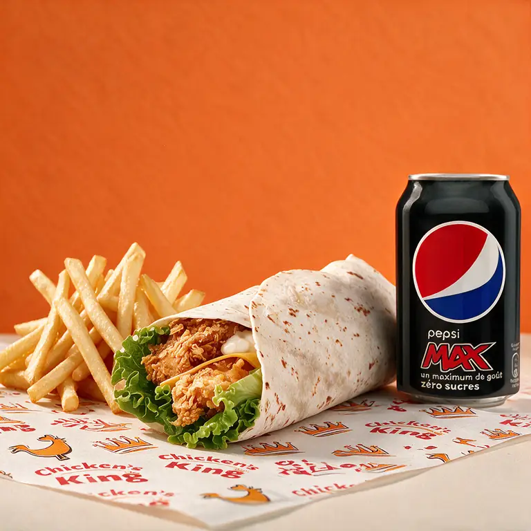 Menu Poulet Wrap