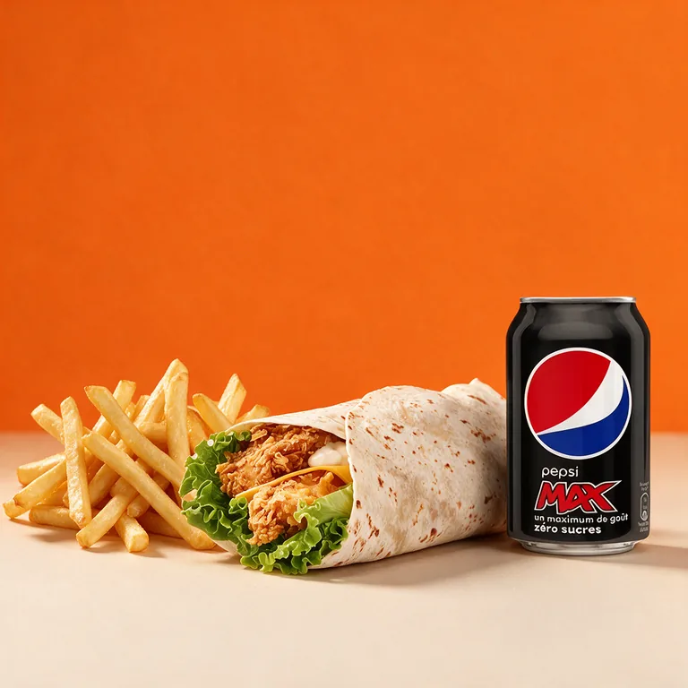 Menu Poulet Wrap