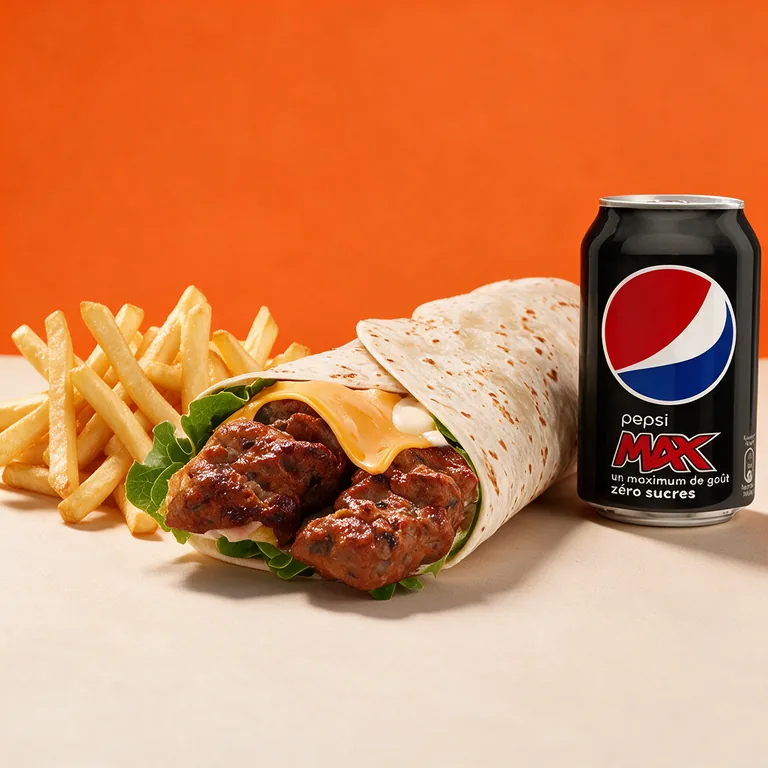 Menu Poulet Seekh Wrap
